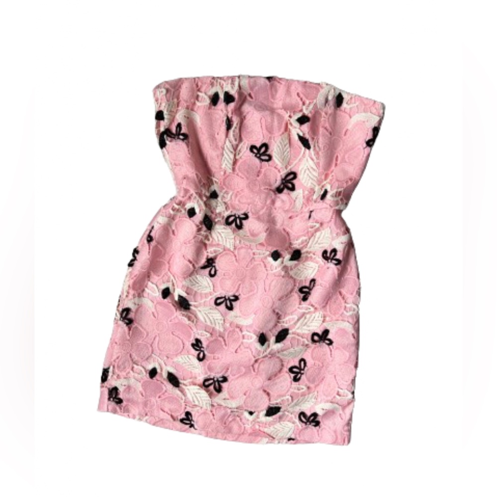 BB Dakota Women's Rue Strapless Lace Dress